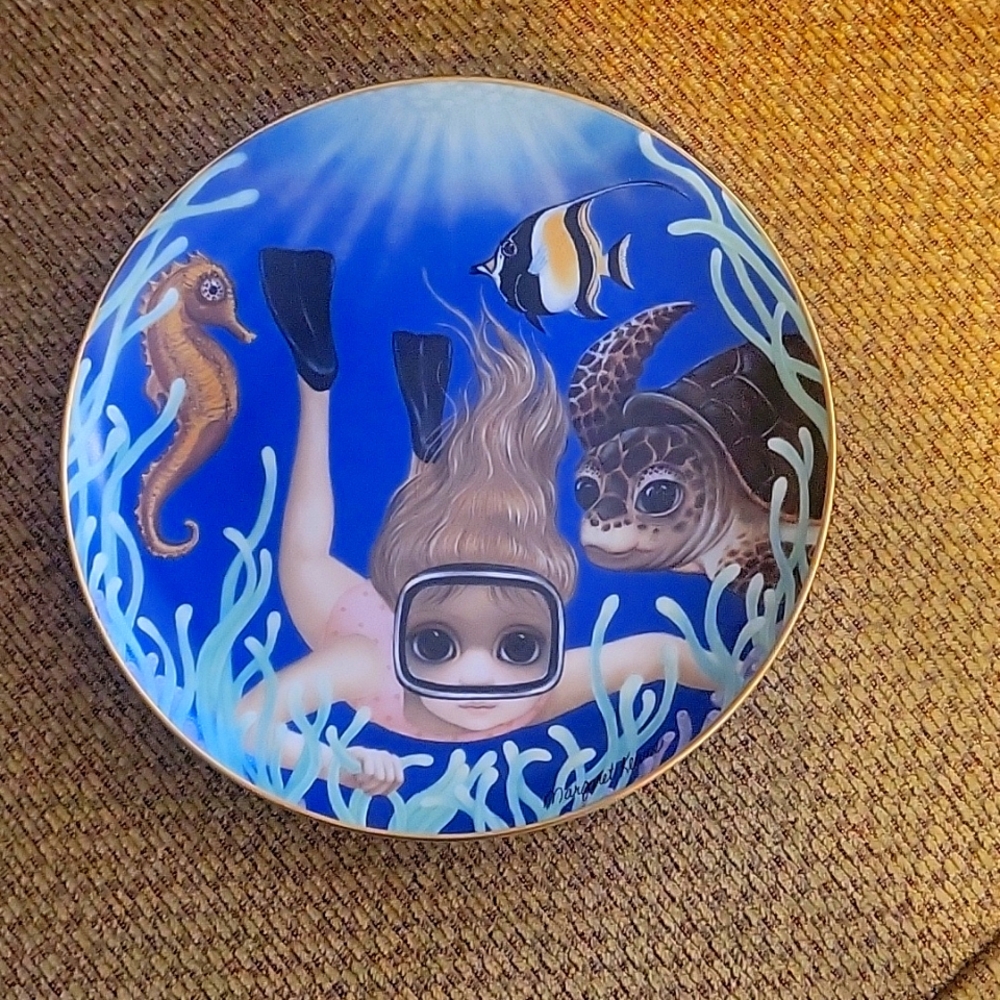 1991 Margaret Keane Franklin Mint plate